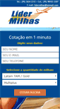 Mobile Screenshot of lidermilhas.com
